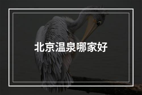 北京温泉哪家好