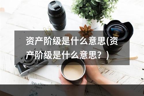 资产阶级是什么意思(资产阶级是什么意思？)