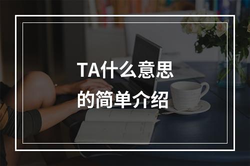 ta什么意思的简单介绍