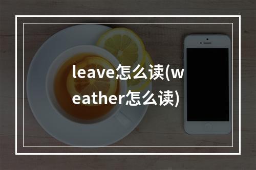 leave怎么读(weather怎么读)