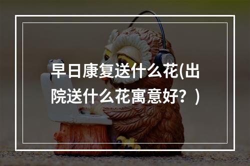 早日康复送什么花(出院送什么花寓意好？)