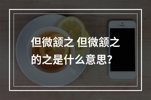 但微颔之 但微颔之的之是什么意思？