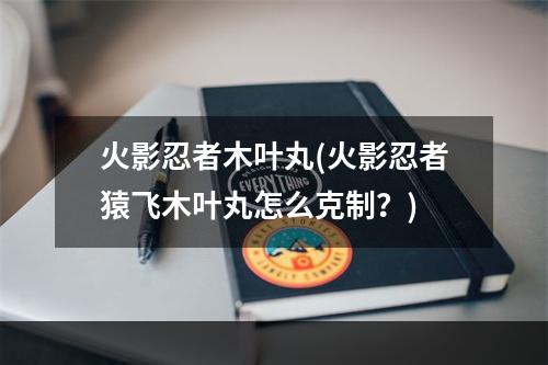 火影忍者木叶丸(火影忍者猿飞木叶丸怎么克制？)