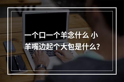 一个口一个羊念什么 小羊嘴边起个大包是什么？