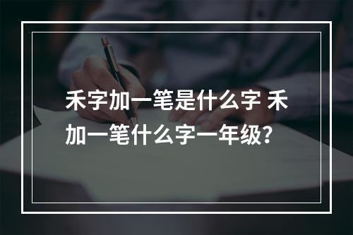 禾字加一笔是什么字 禾加一笔什么字一年级？