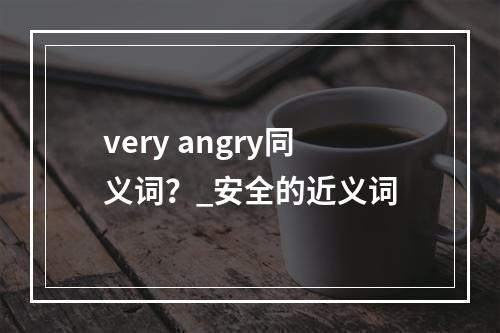 very angry同义词？_安全的近义词