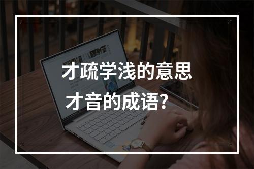 才疏学浅的意思 才音的成语？