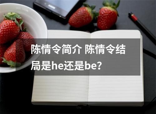 陈情令简介 陈情令结局是he还是be？