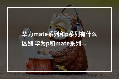 华为mate系列和p系列有什么区别 华为p和mate系列的区别？