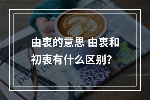 由衷的意思 由衷和初衷有什么区别？