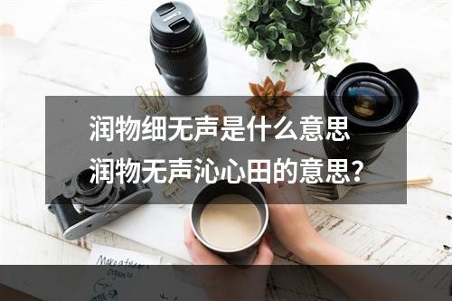 润物细无声是什么意思 润物无声沁心田的意思？